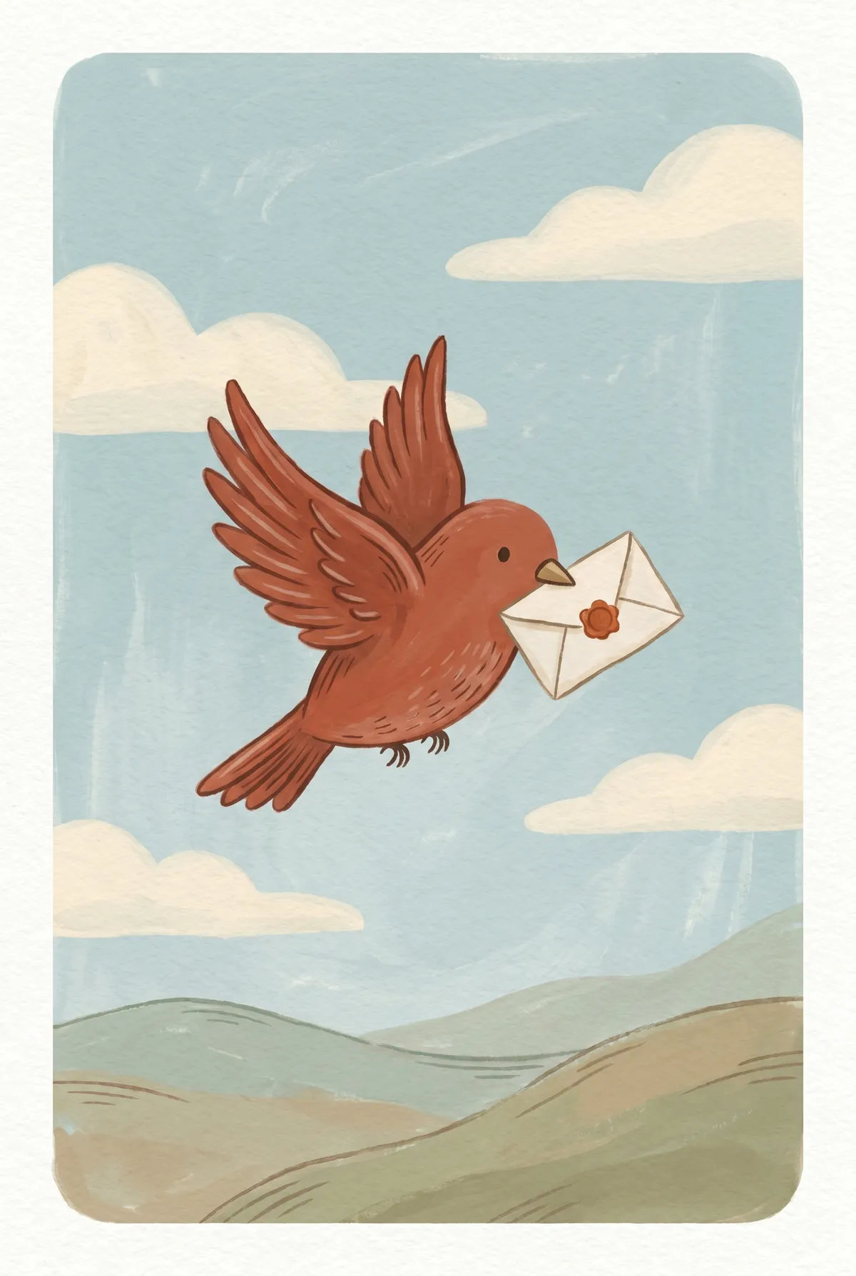 Messenger Bird Print