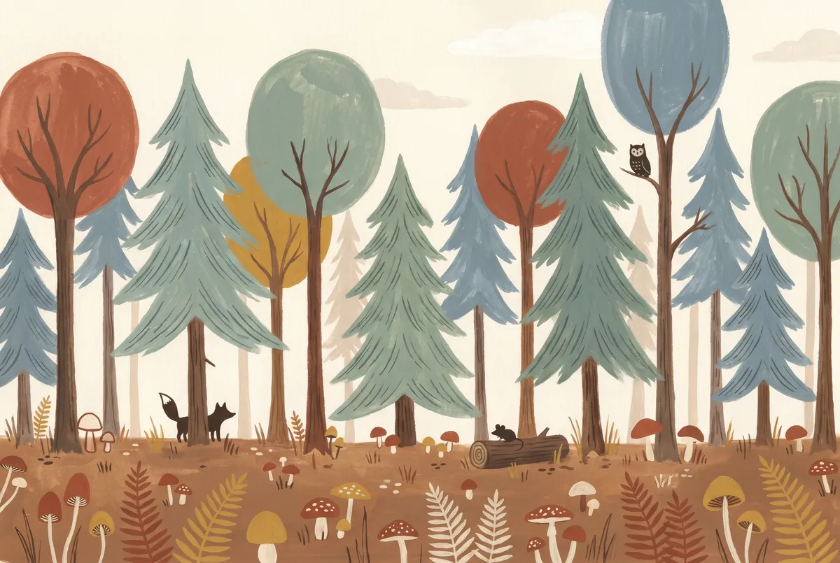 Whimsical Forest Panorama Print