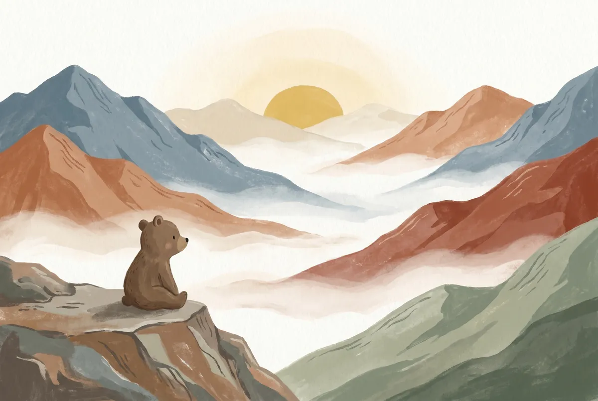 Bear Cub Mountain Sunrise Print