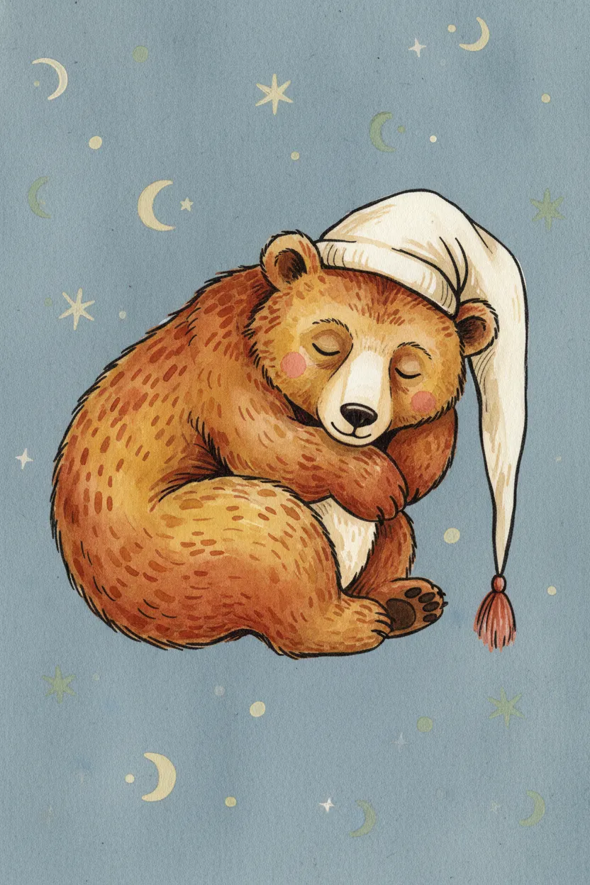Sleeping Bear Nightcap Print