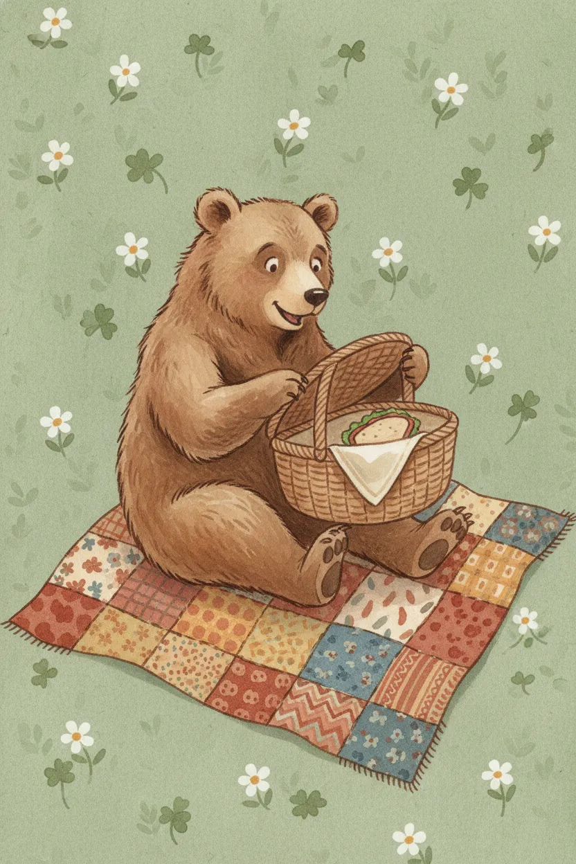Picnic Bear Print