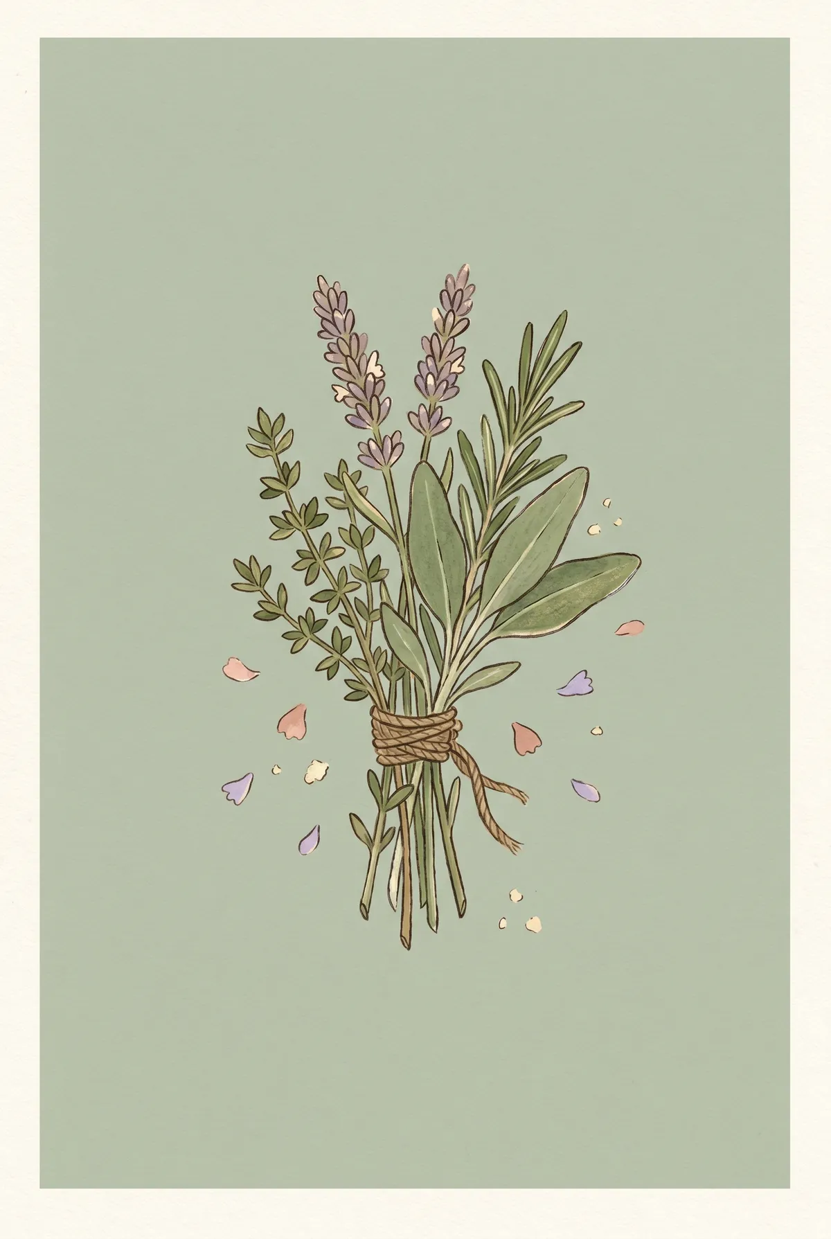 Herb Bundle Print
