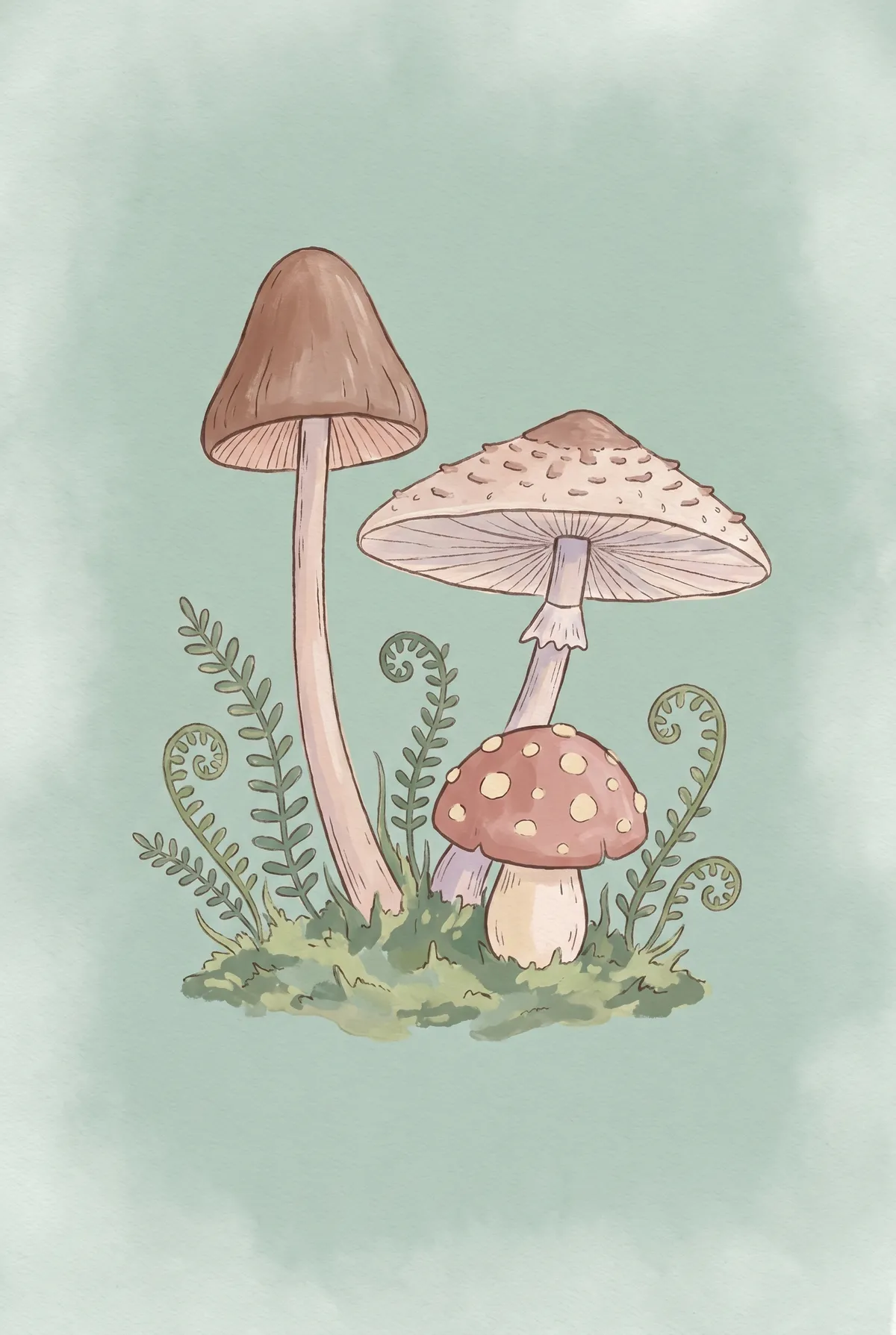 Mushroom Cluster Print