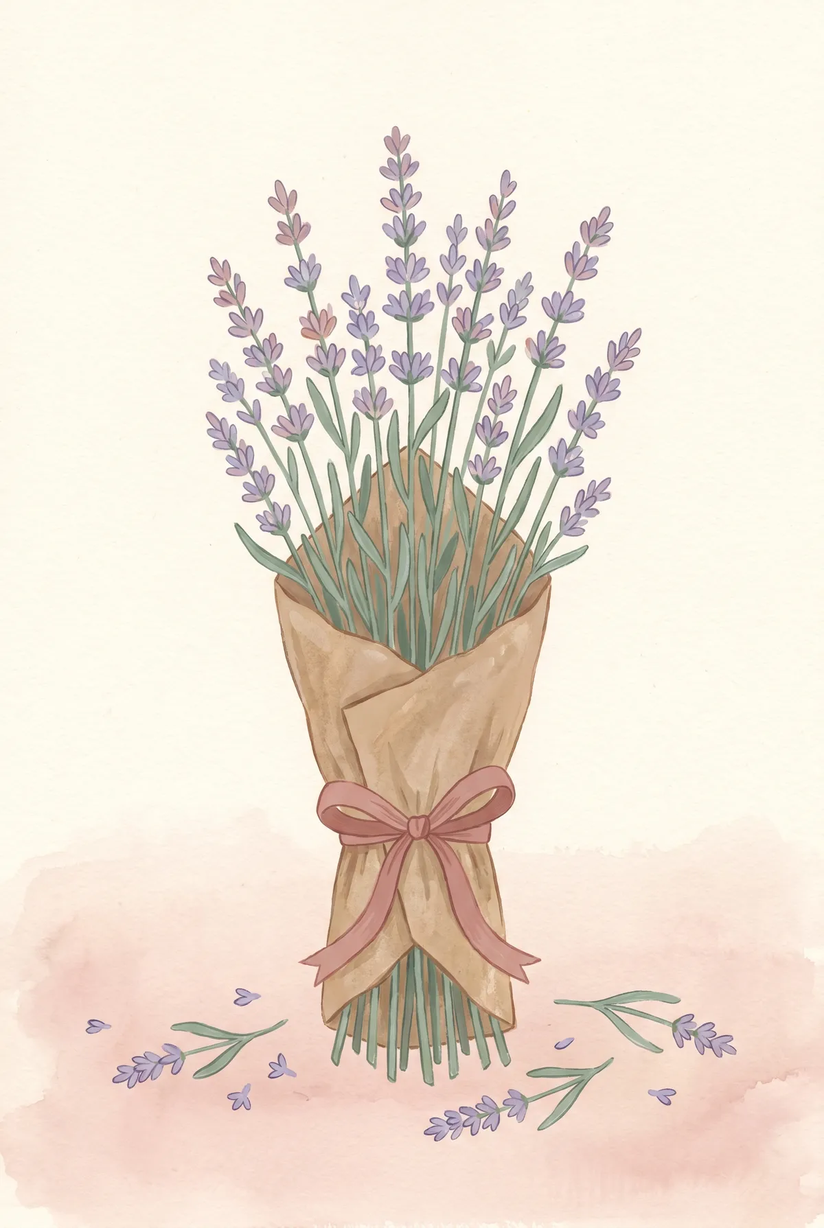 Lavender Bouquet Print