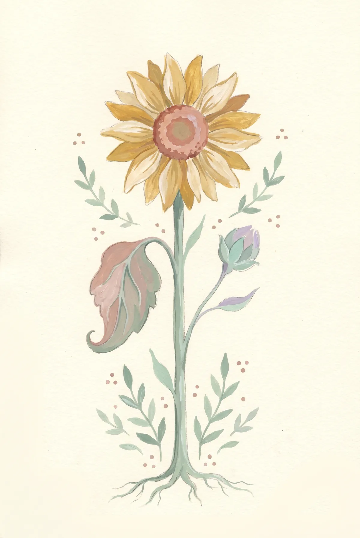 Sunflower Botanical Print