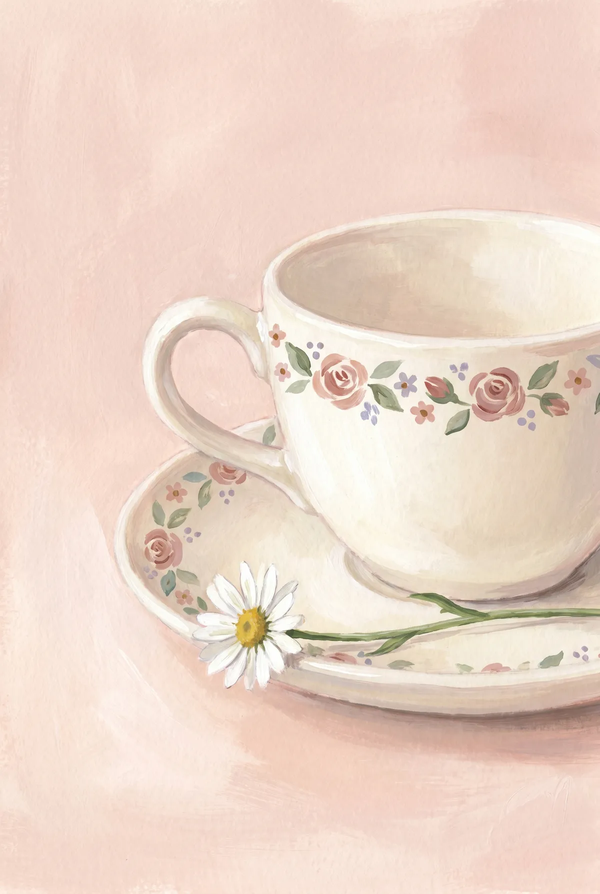 Floral Teacup Print