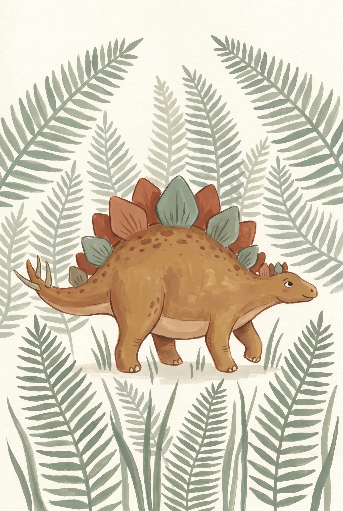 Stegosaurus Nursery Print