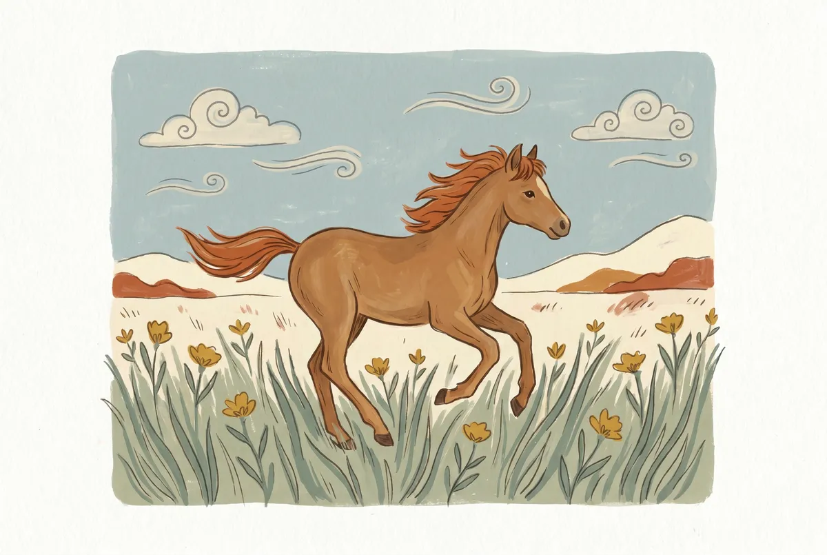Galloping Horse Print