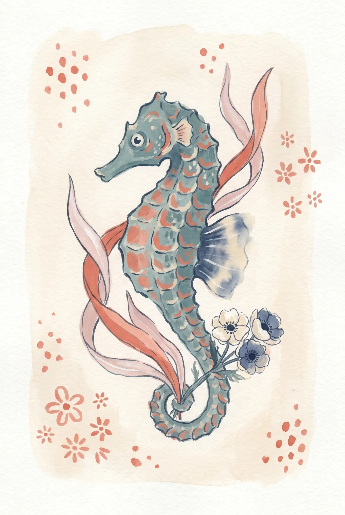 Seahorse Print