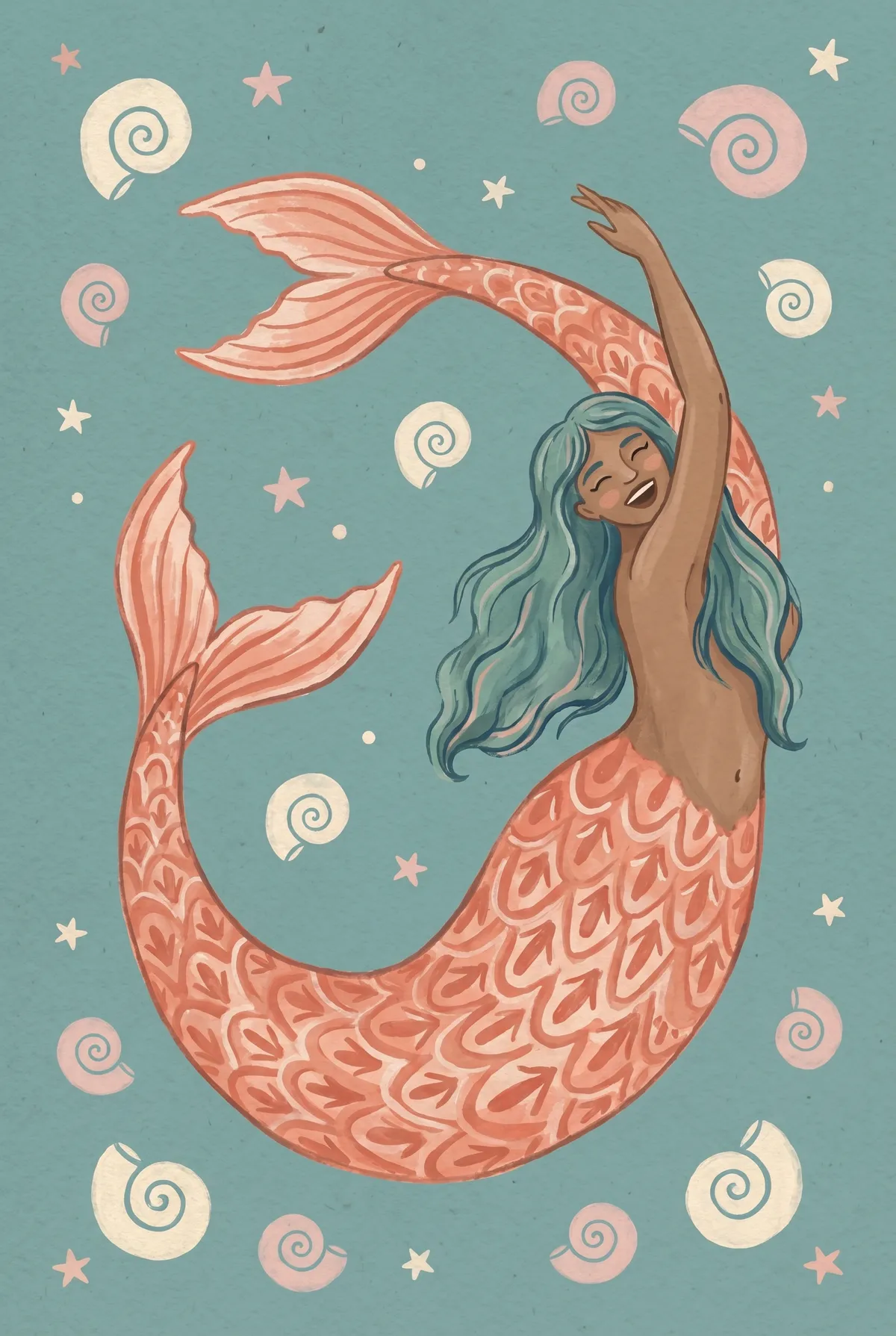 Dancing Mermaid Print