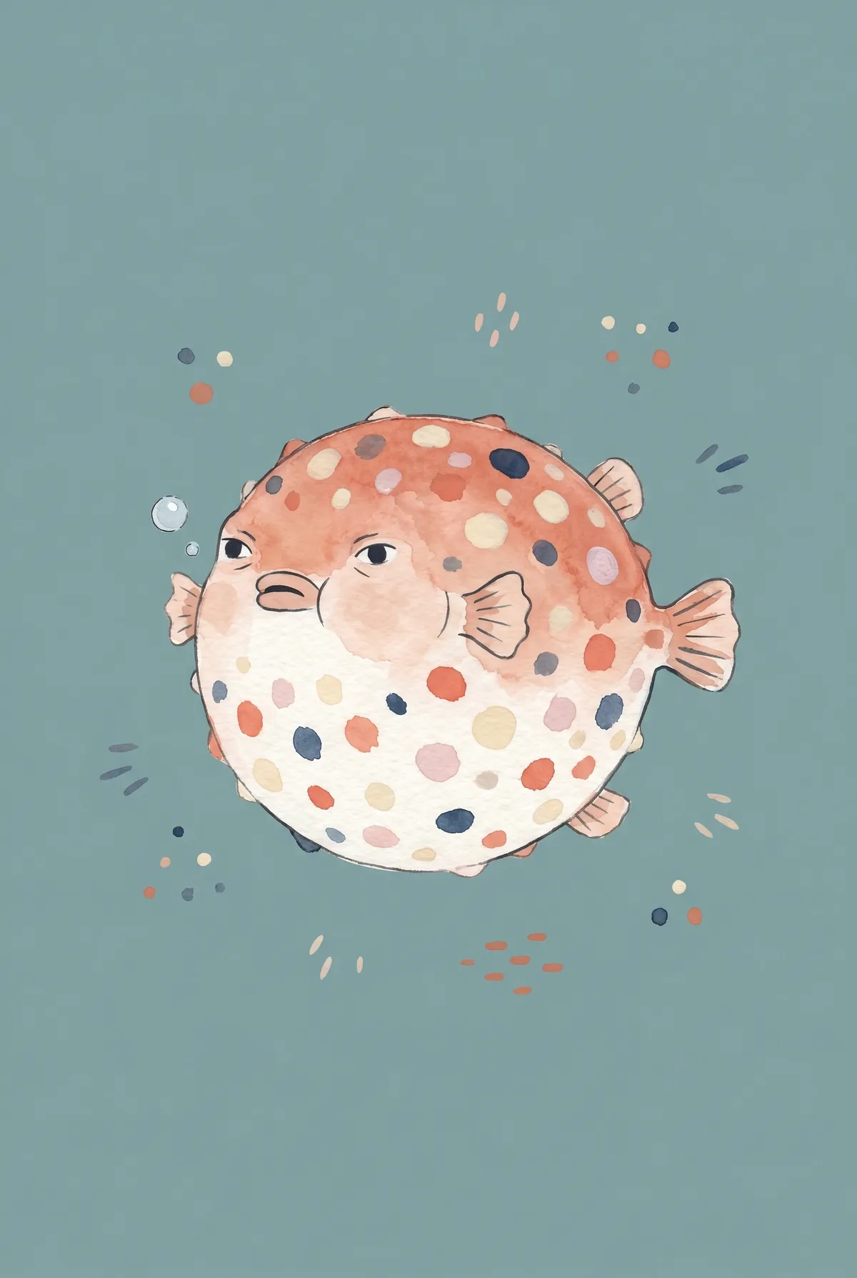 Puffer Fish Print