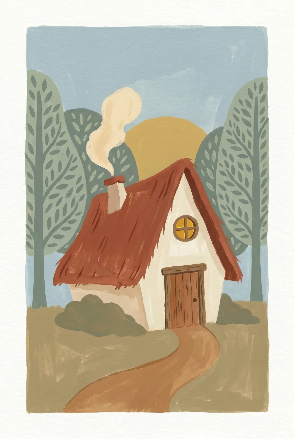 Storybook Cottage Print