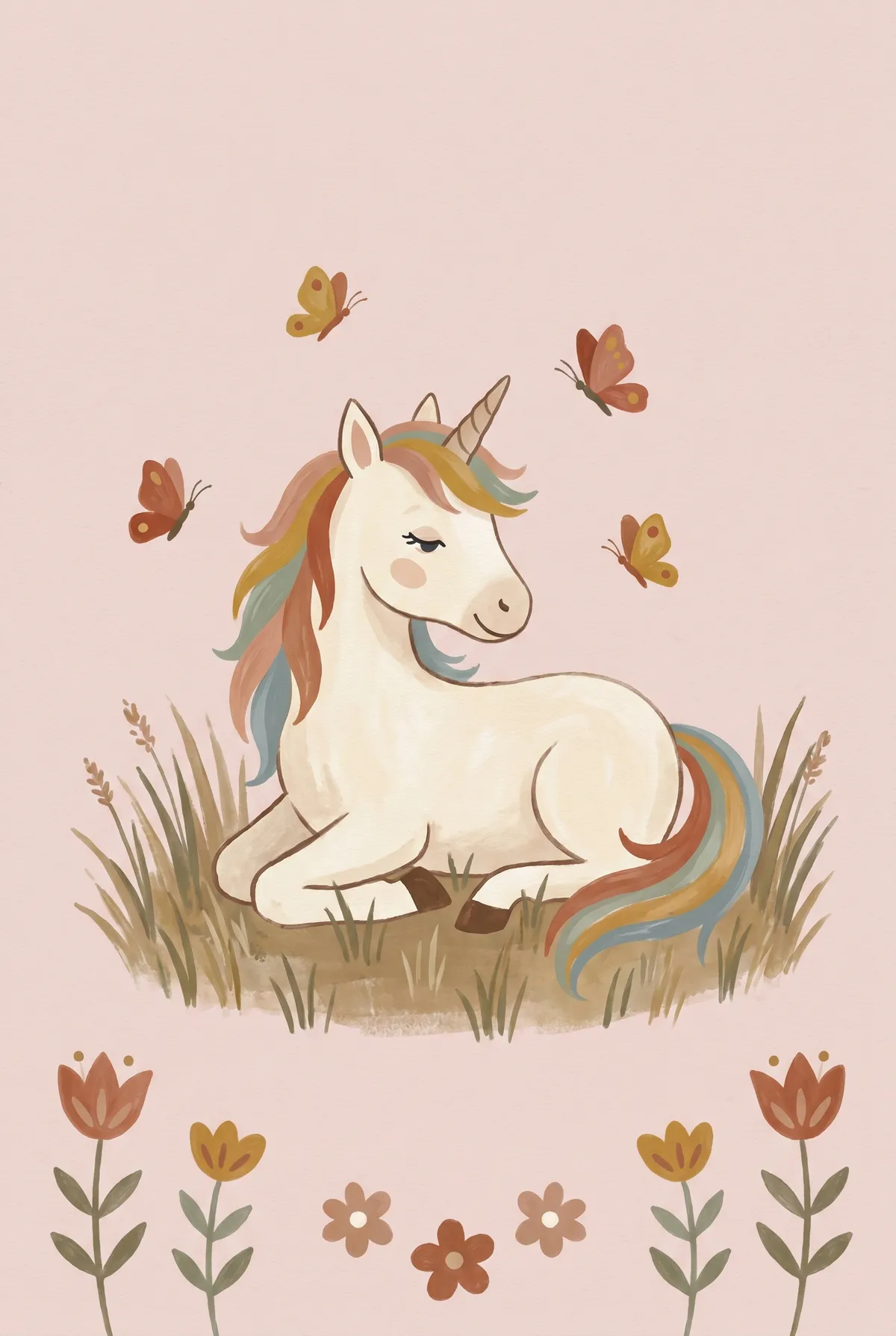 Unicorn Foal Print