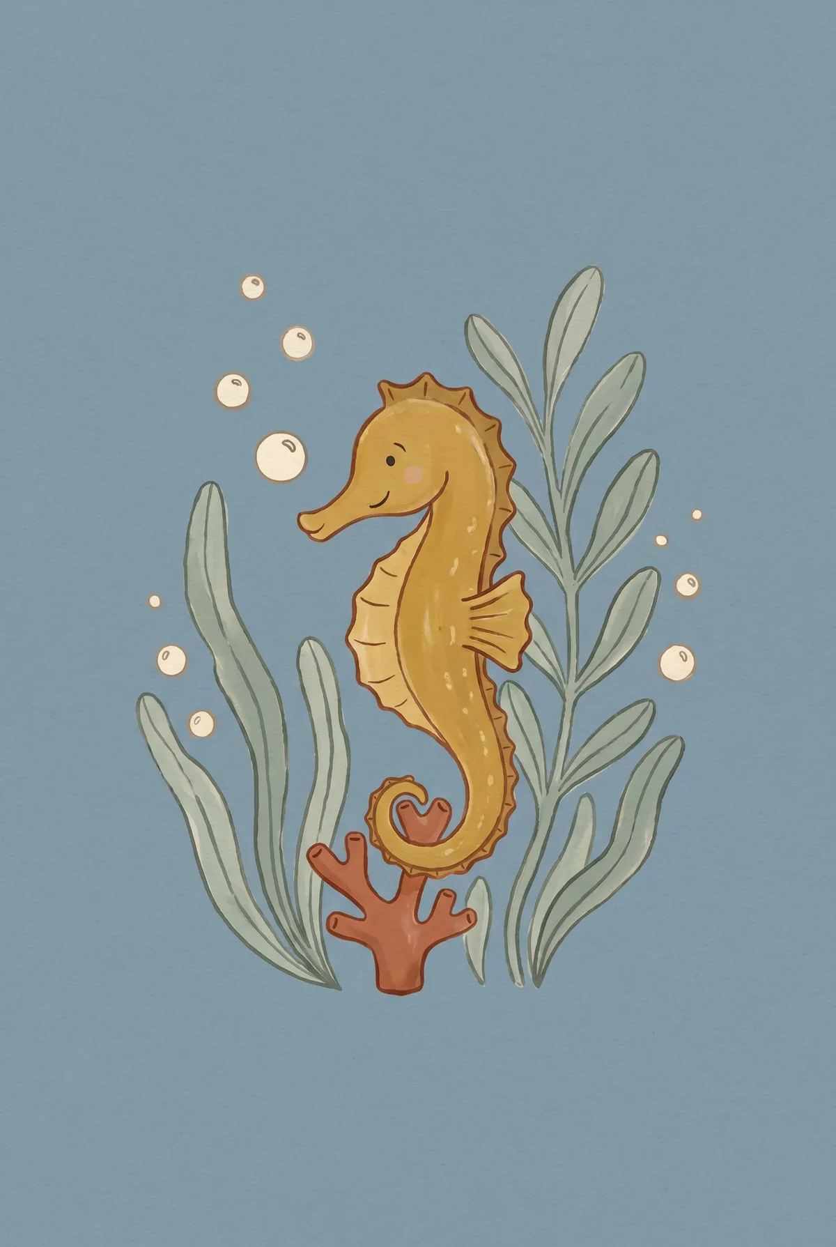 Seahorse Print