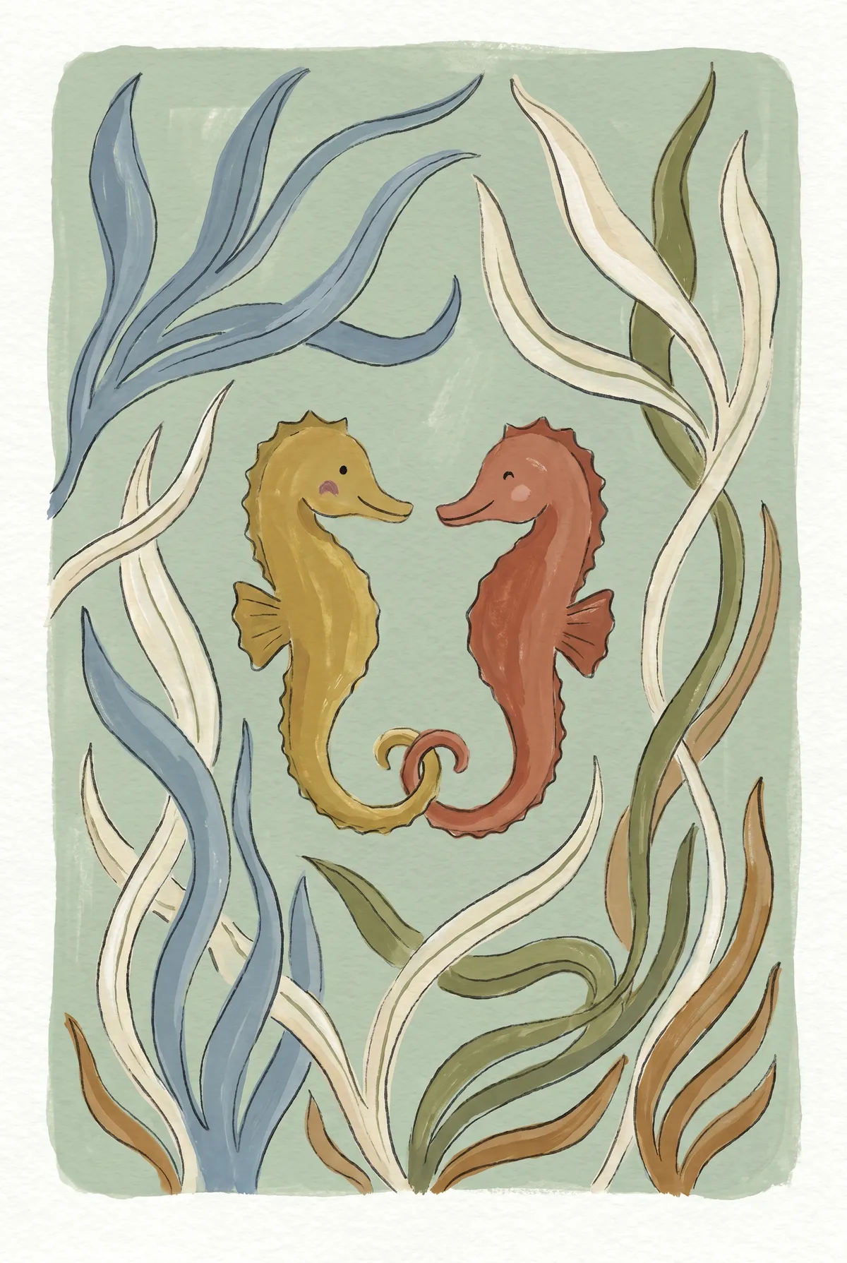 Seahorse Pair Print