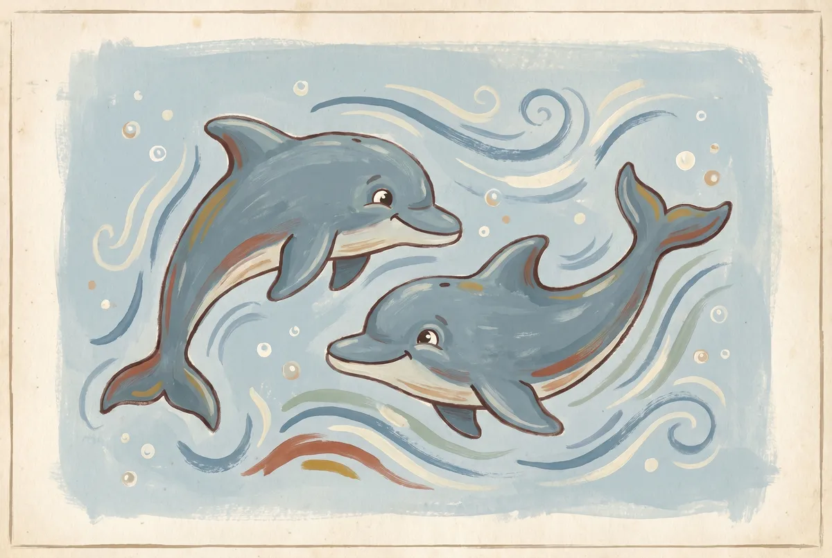 Dolphin Friends Print