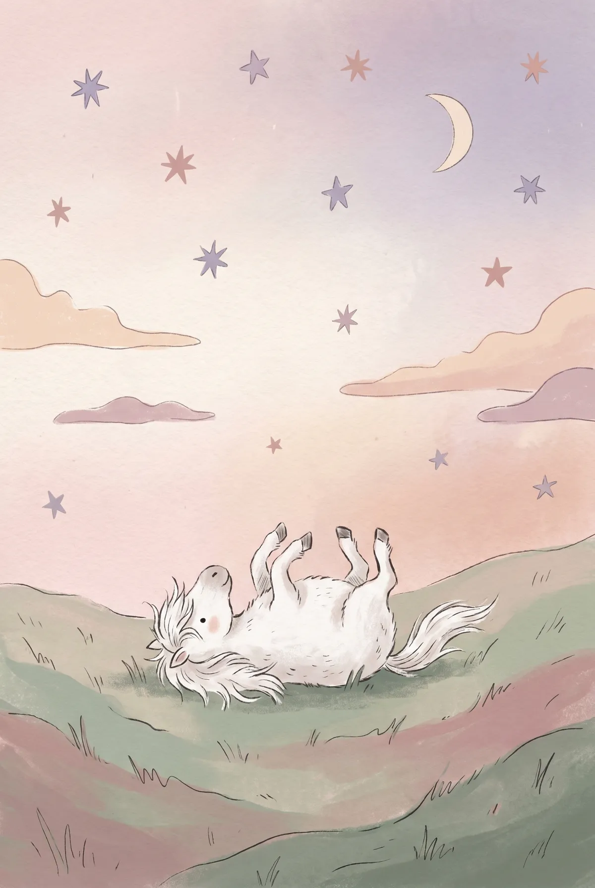 Stargazing Pony Print