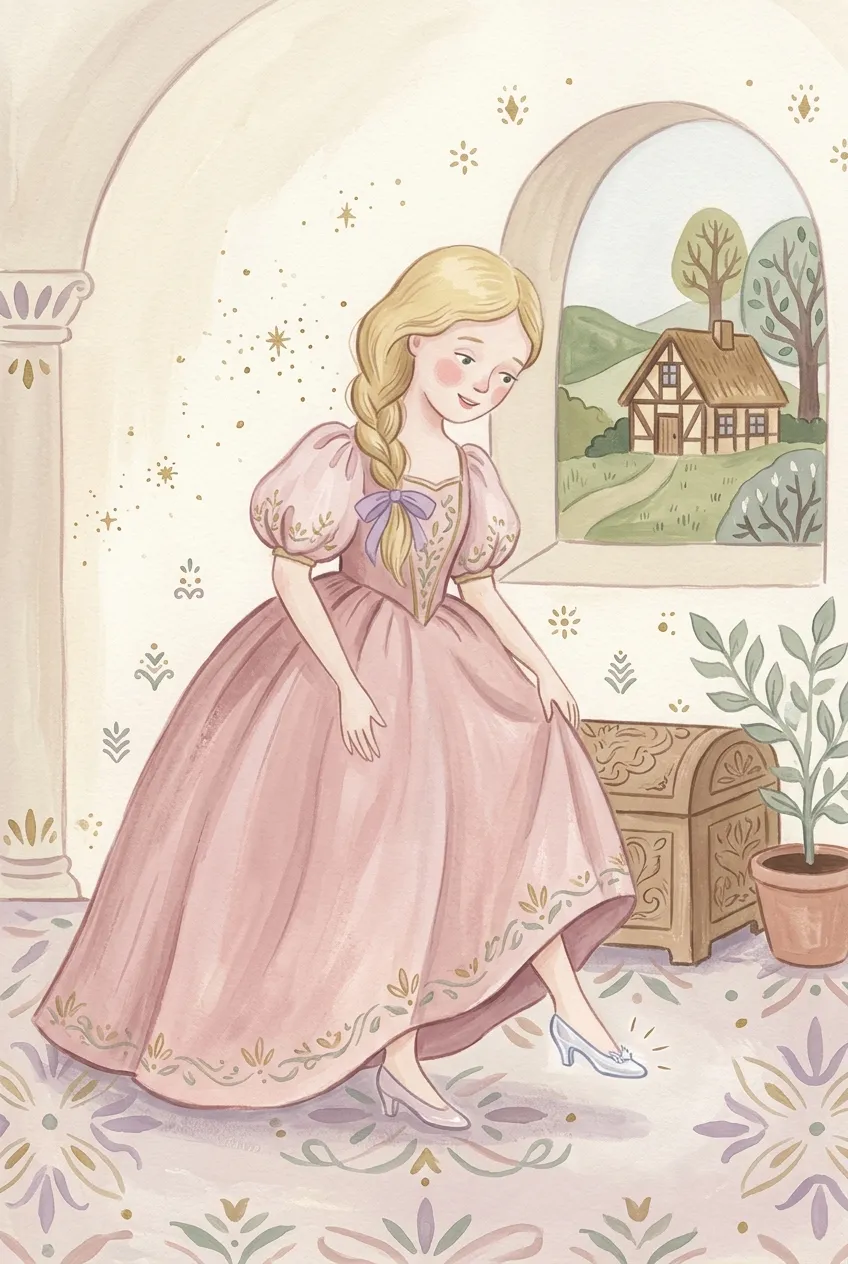 Princess Glass Slipper Print