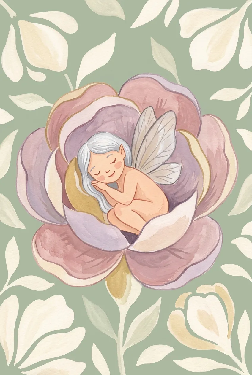 Sleeping Fairy Print