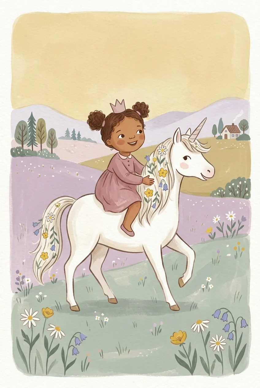 Princess Unicorn Ride Print