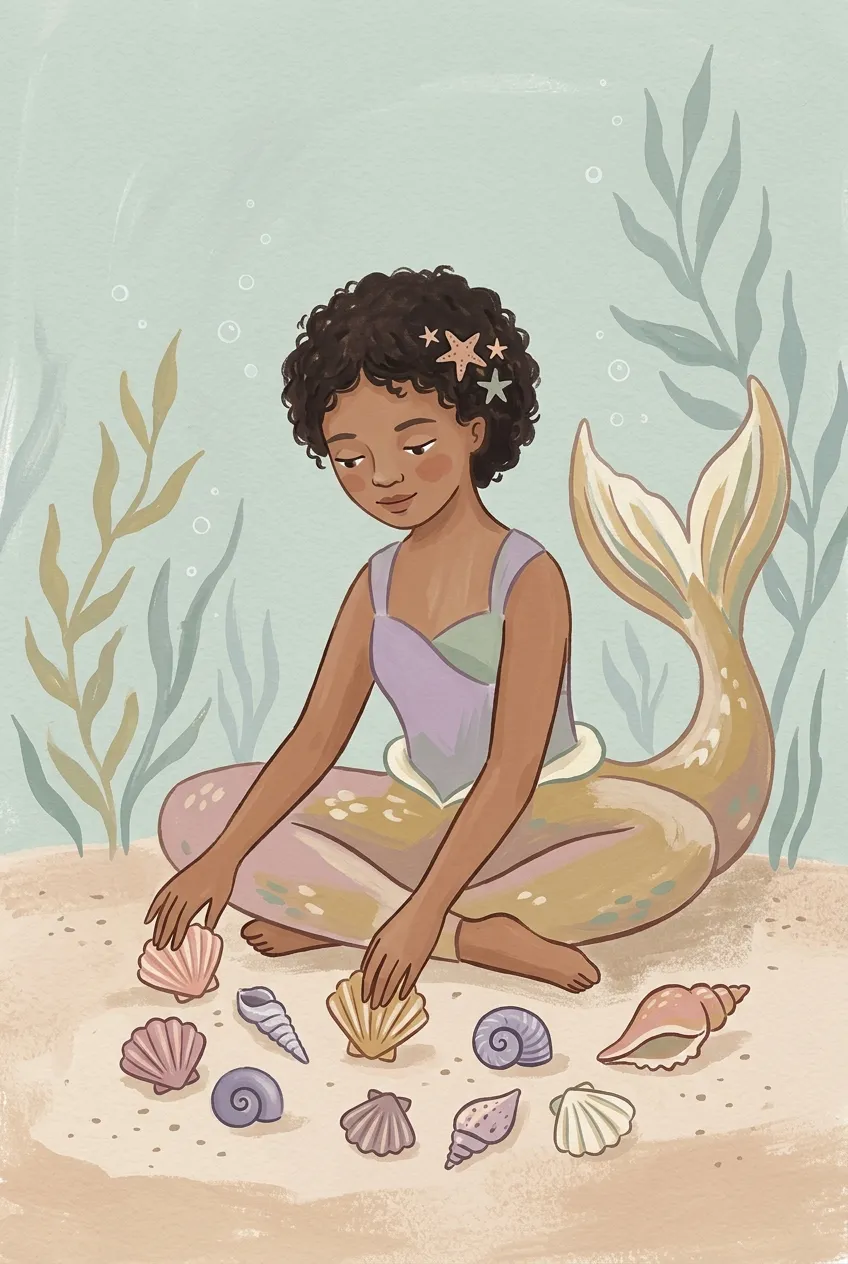 Mermaid Girl Print
