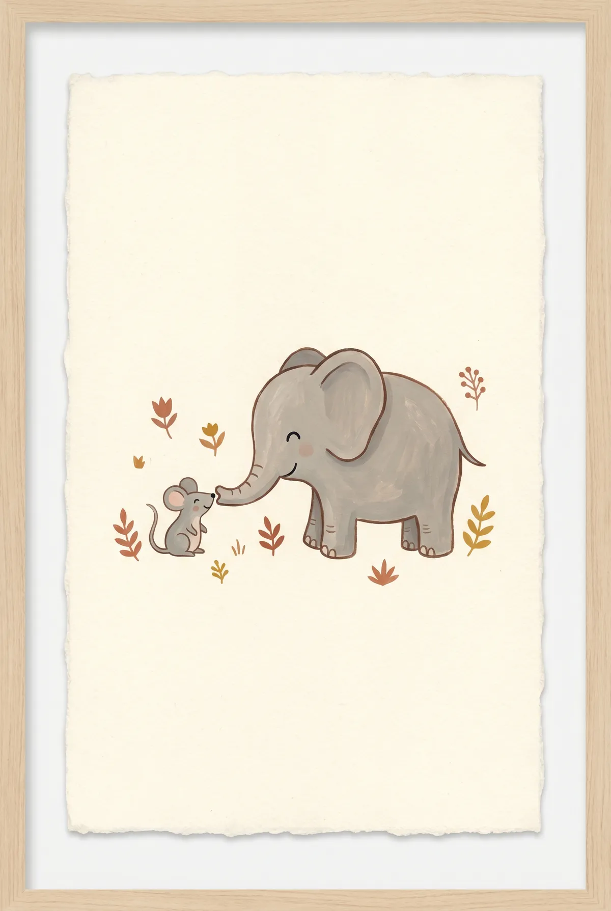 Elephant and Mouse Print