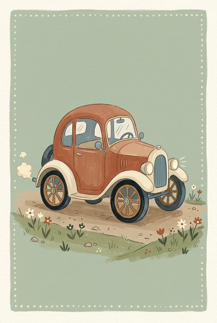 Vintage Car Print