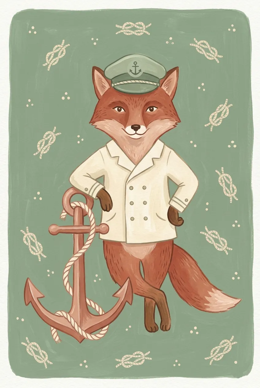 Captain Fox Print