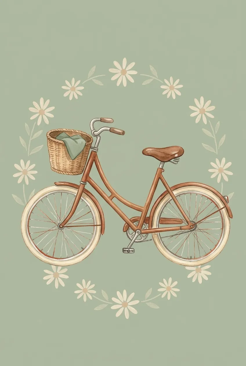 Vintage Bicycle Print