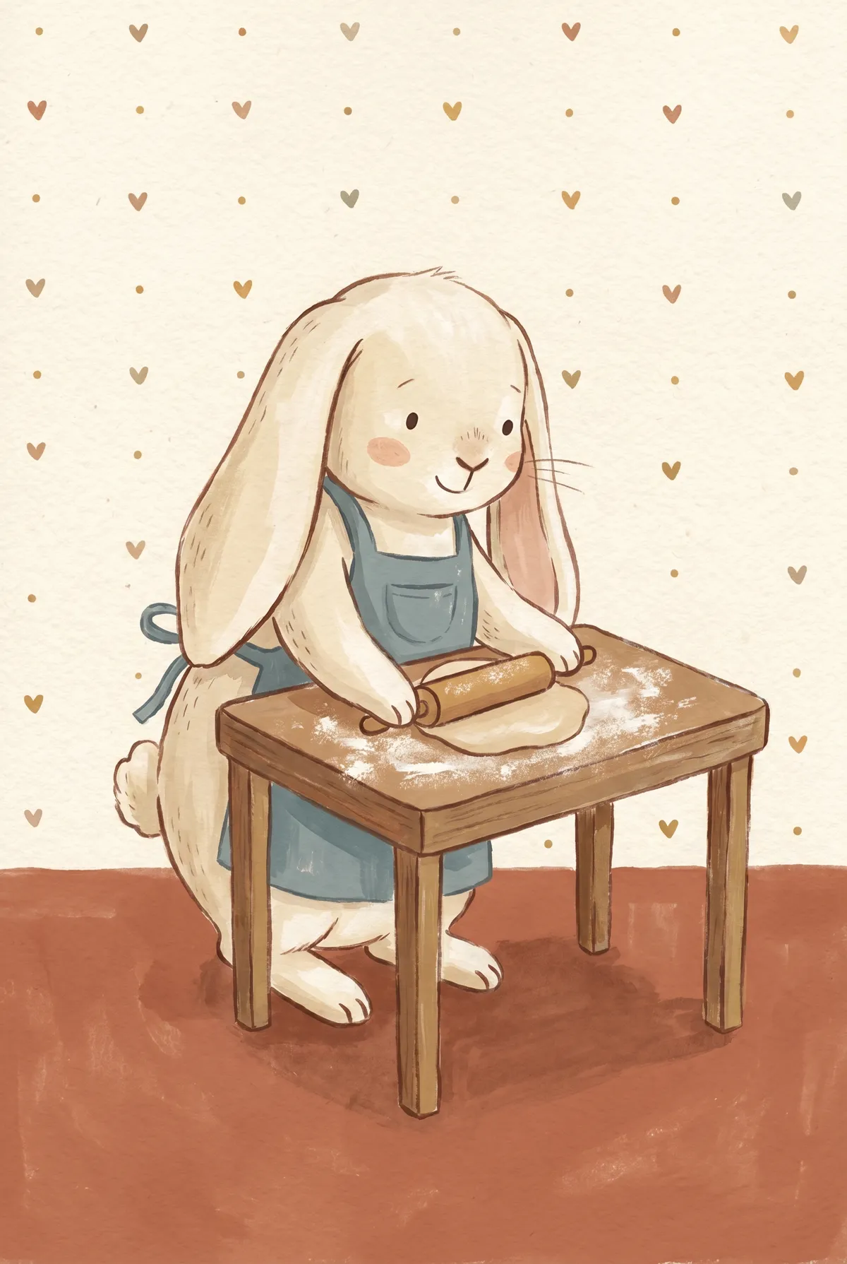 Baking Bunny Print