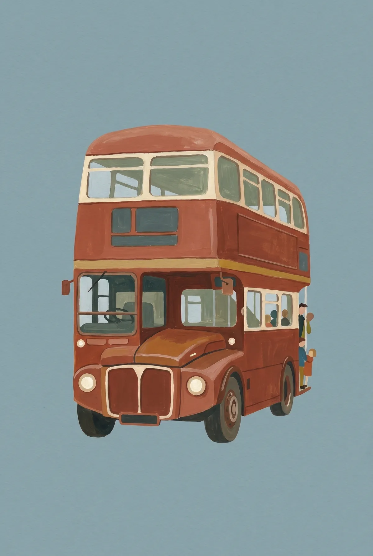 Red London Bus Print