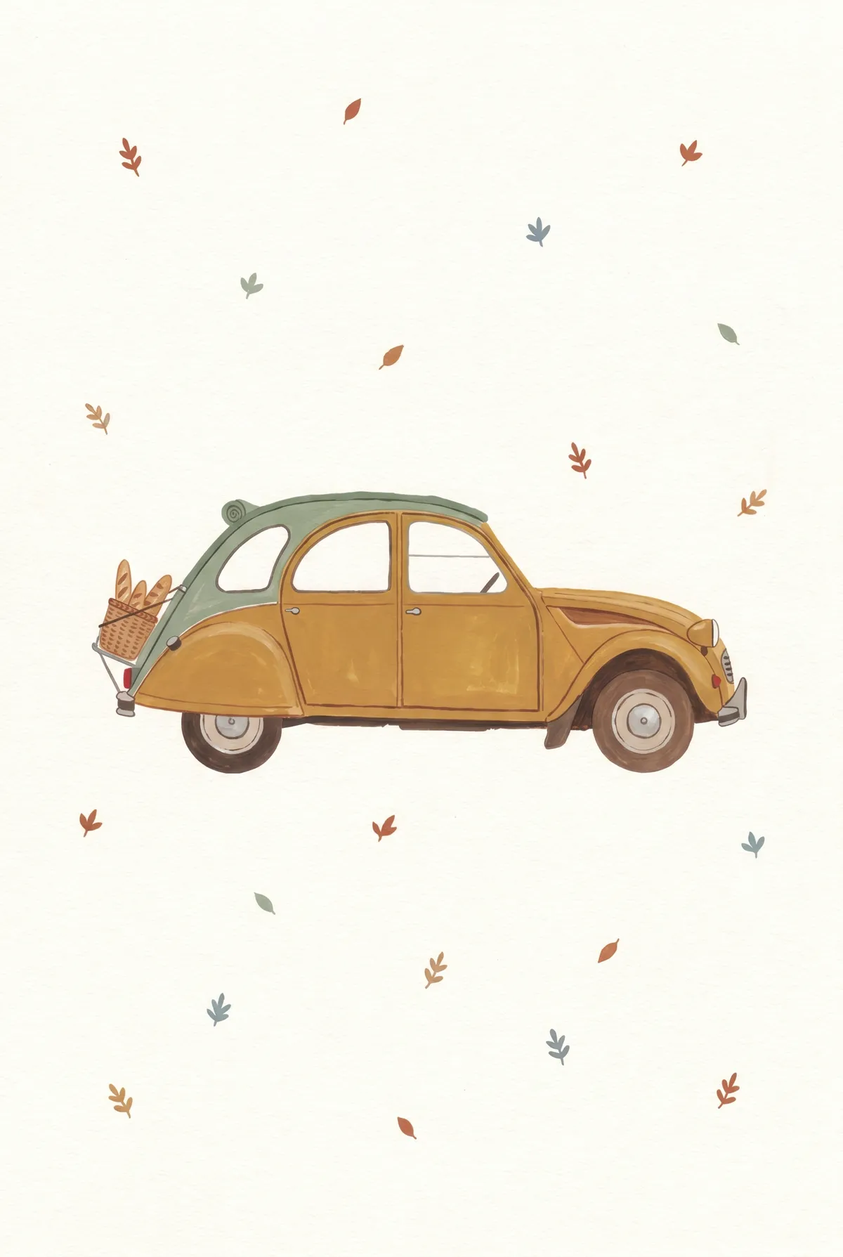 Vintage French Car Print