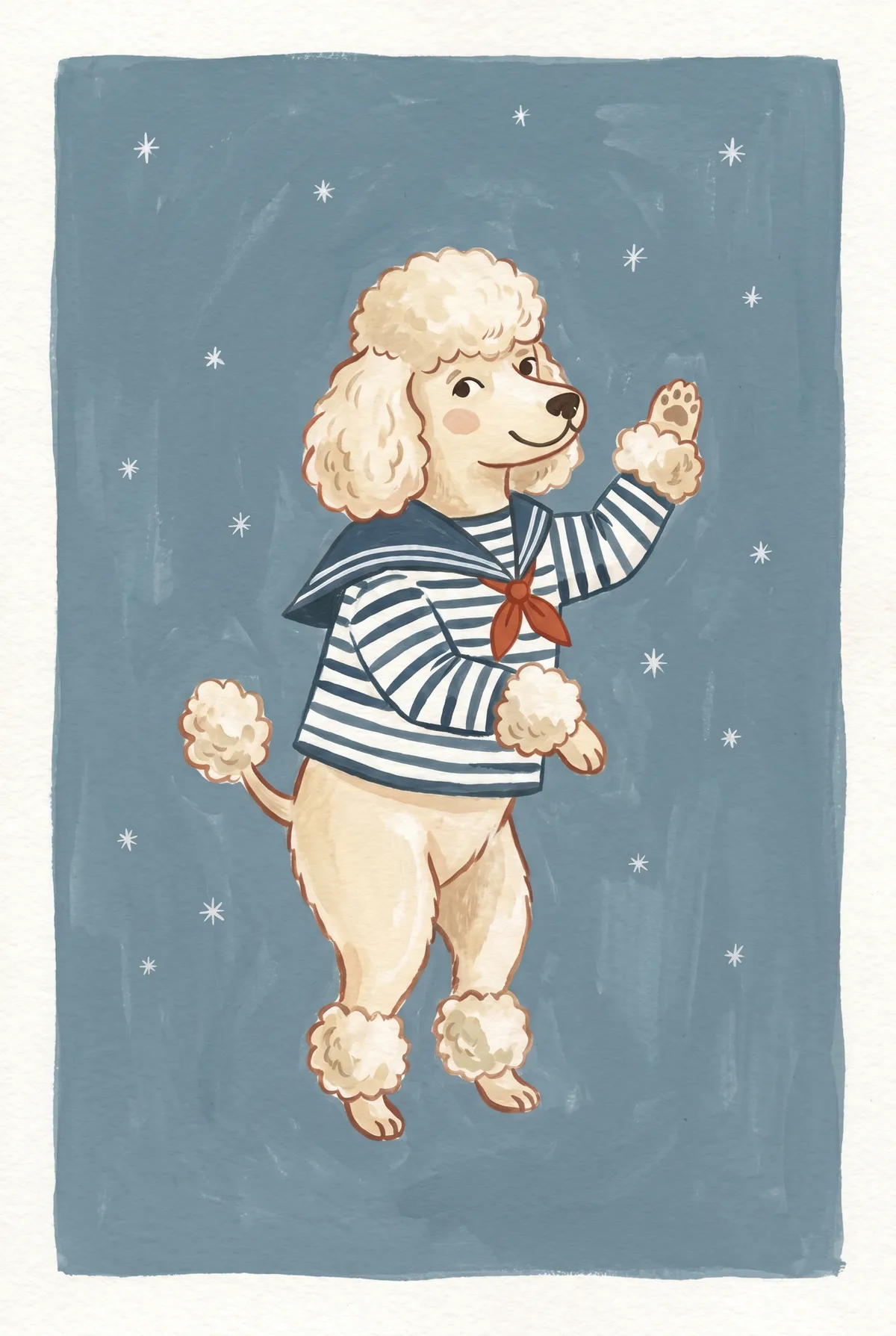 Sailor Poodle Print
