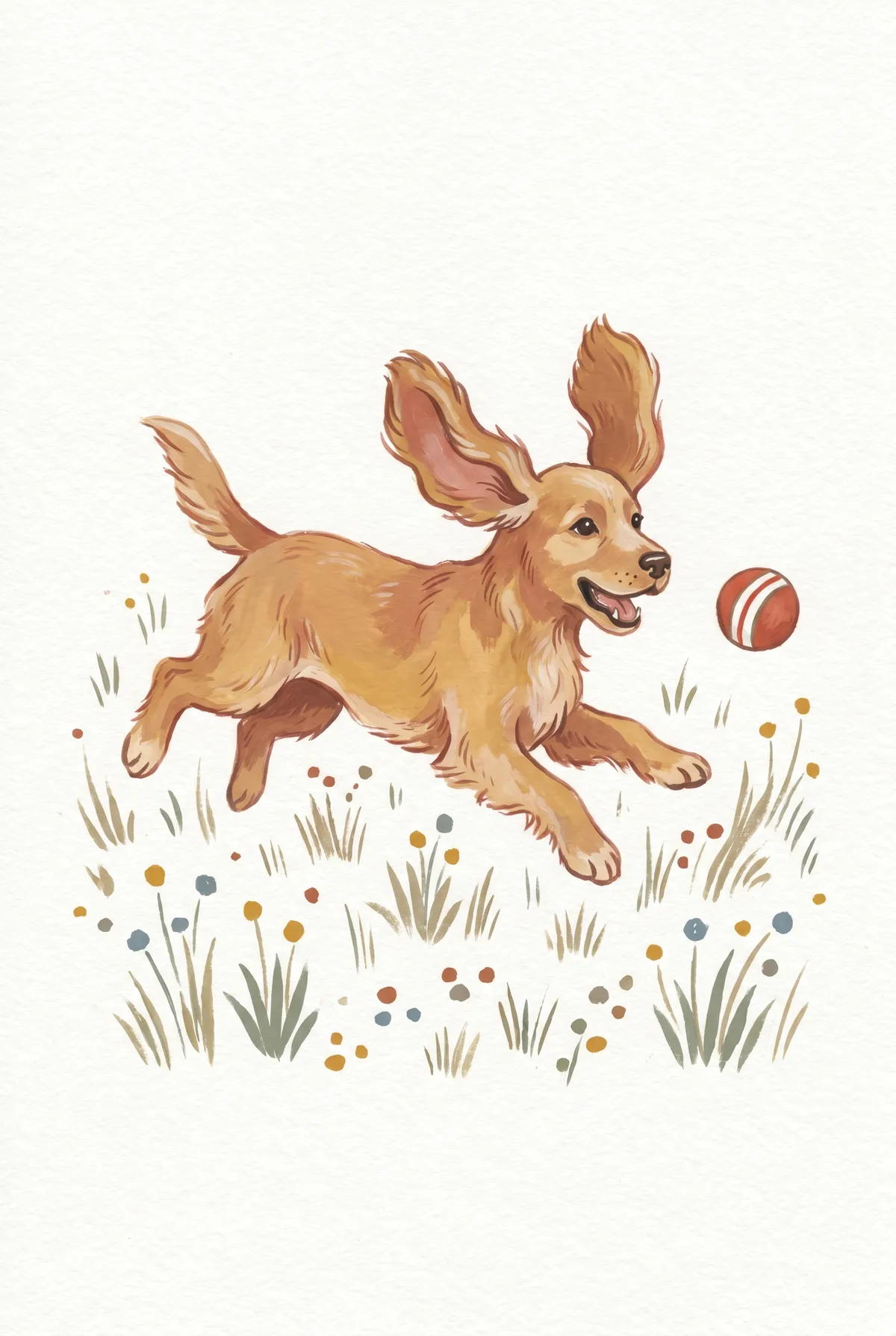 Spaniel Puppy Print