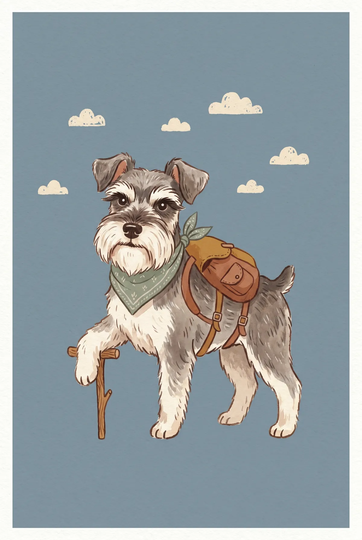 Adventure Schnauzer Print