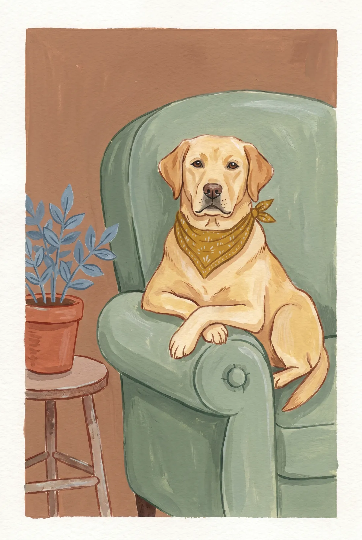 Yellow Labrador Print