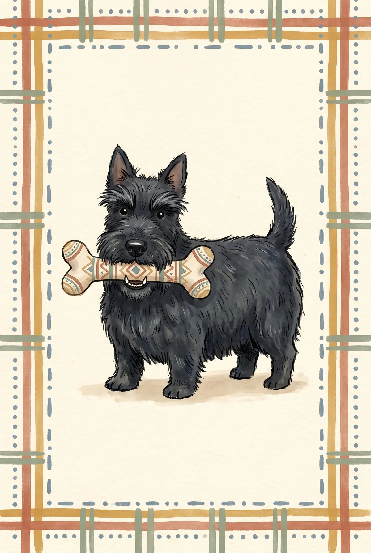Scottie Dog Print