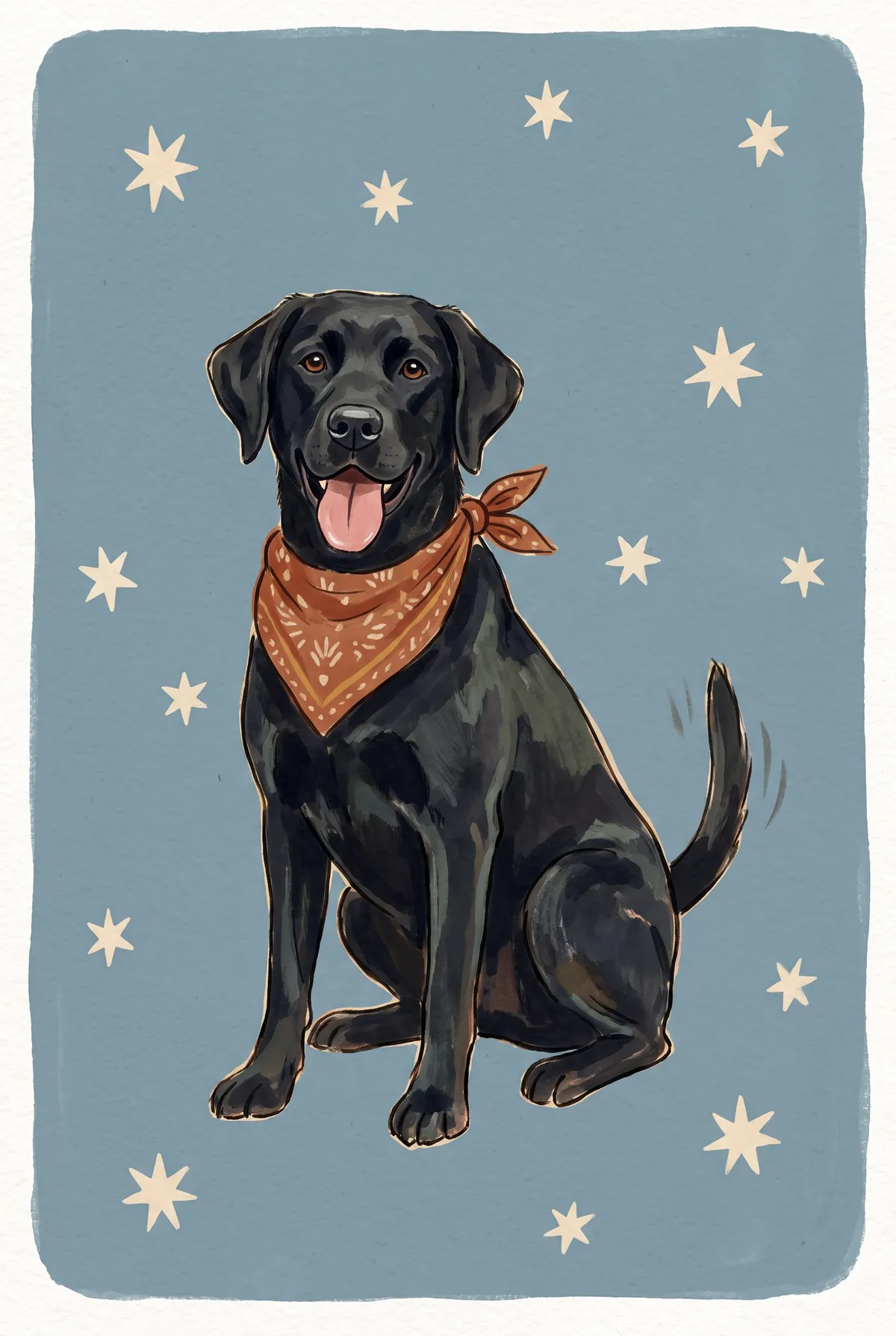 Black Lab Print