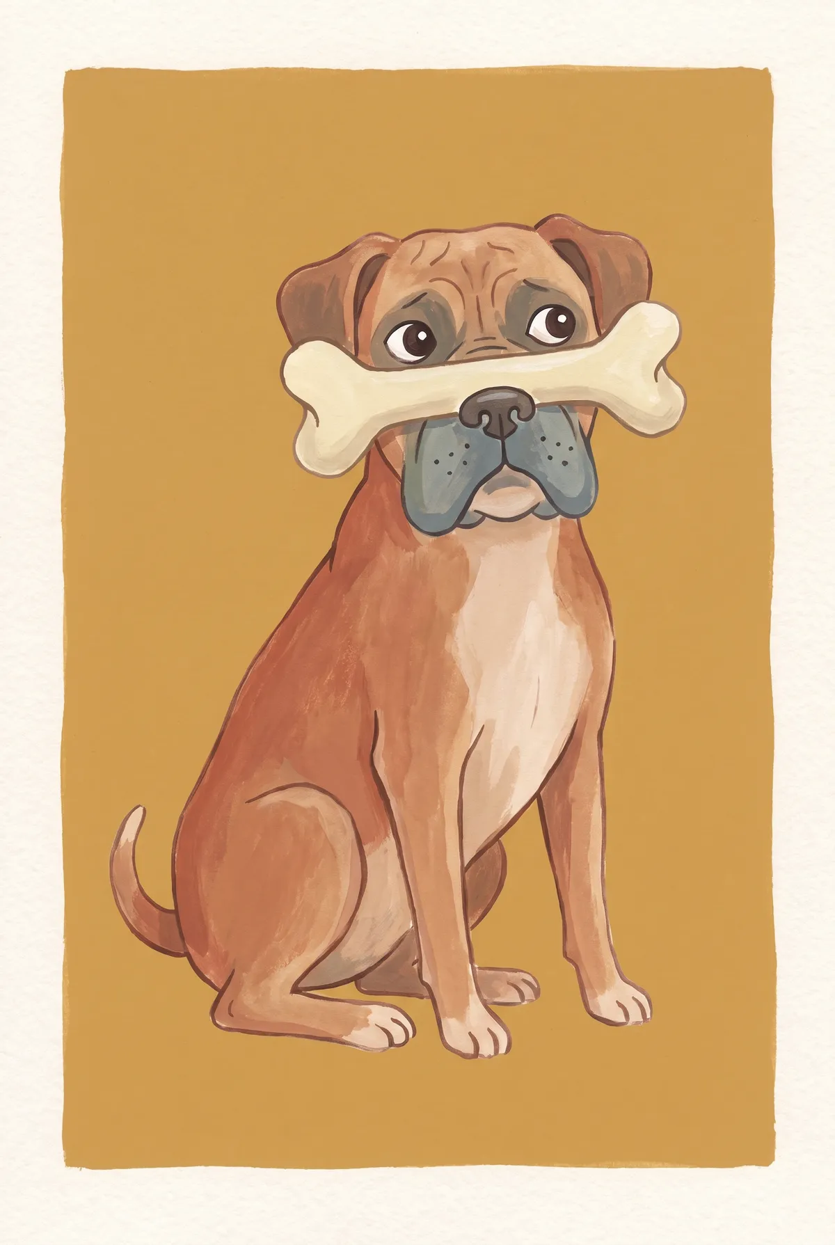 Boxer Dog Print