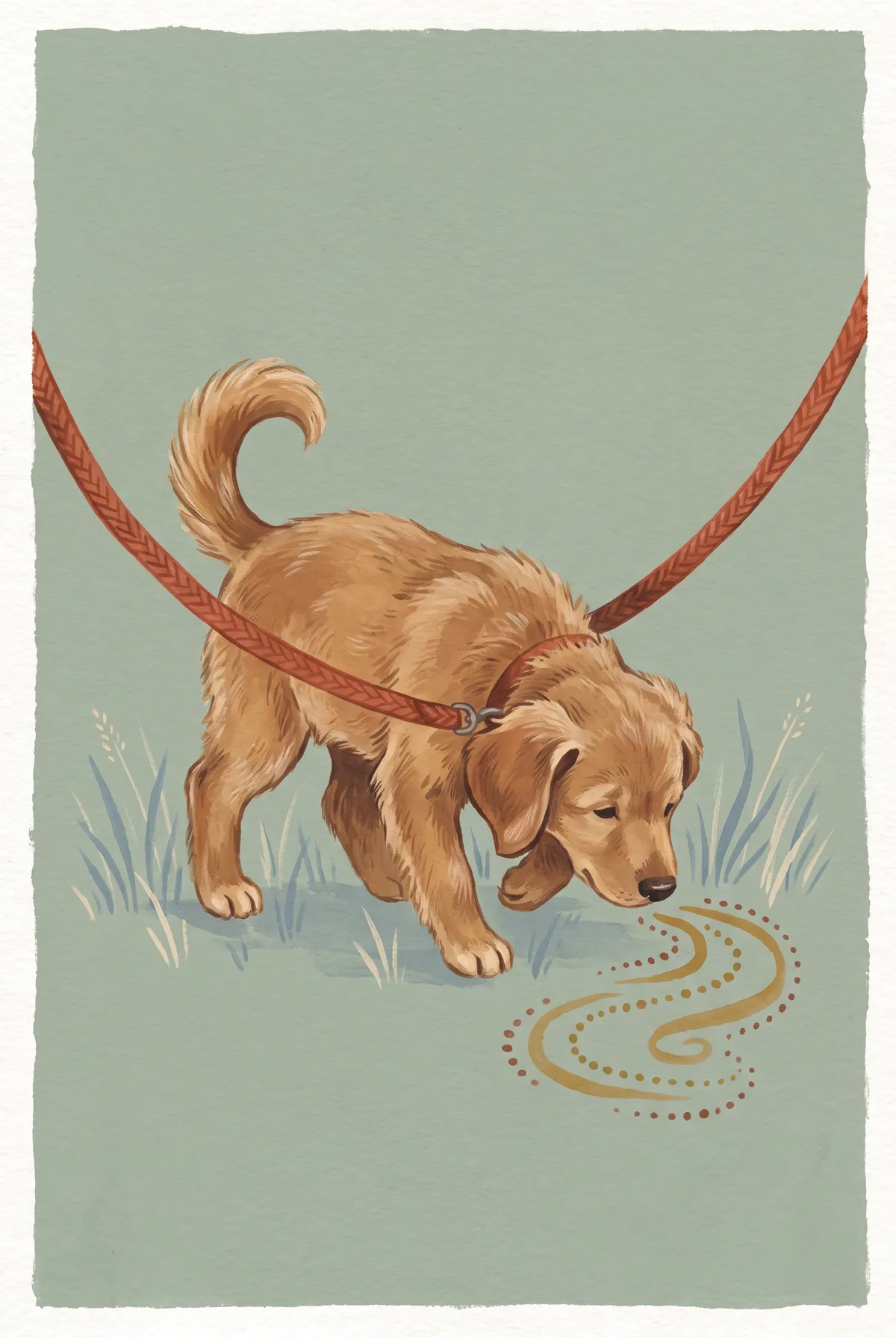 Golden Retriever Puppy Print