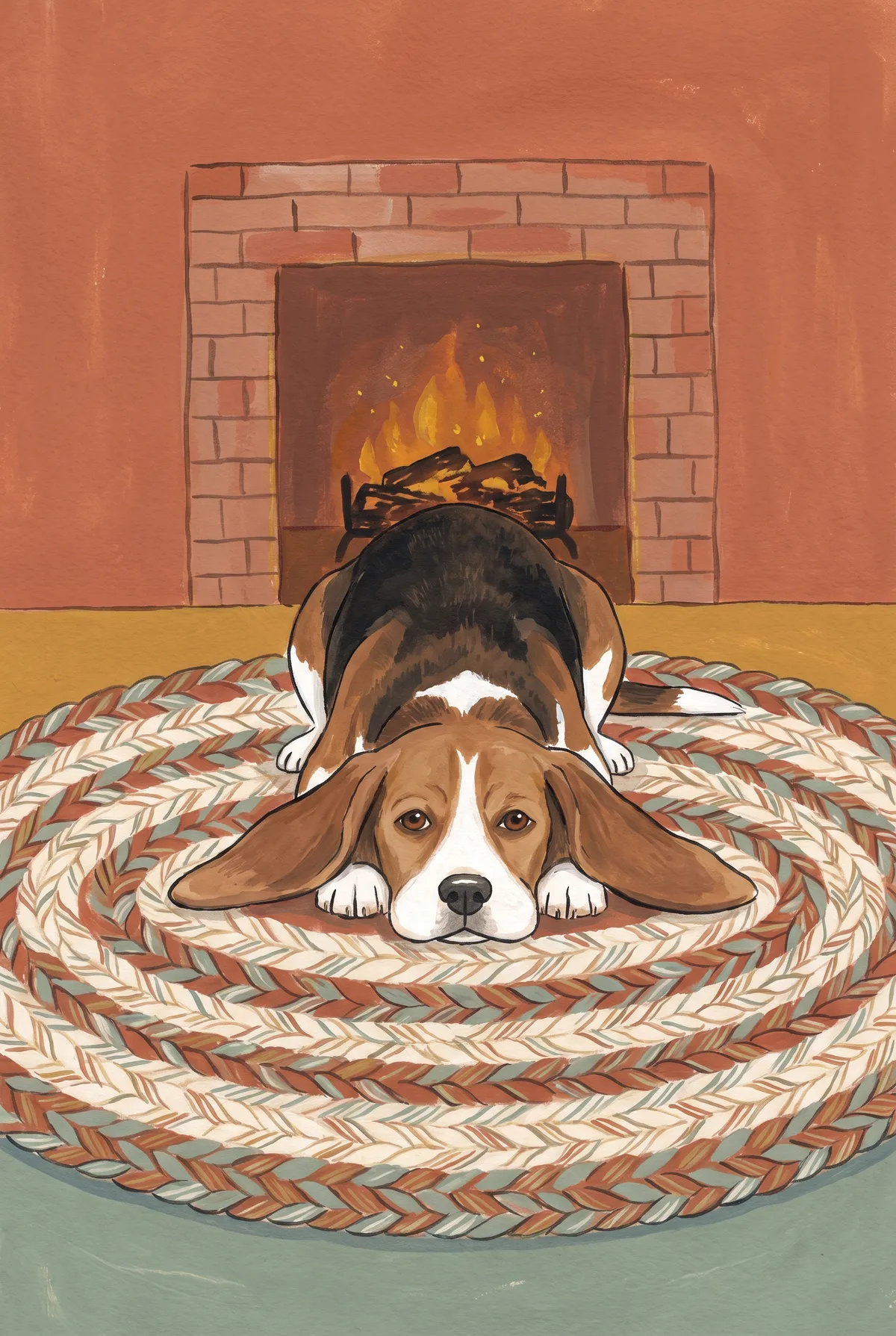 Beagle by Fireside Print