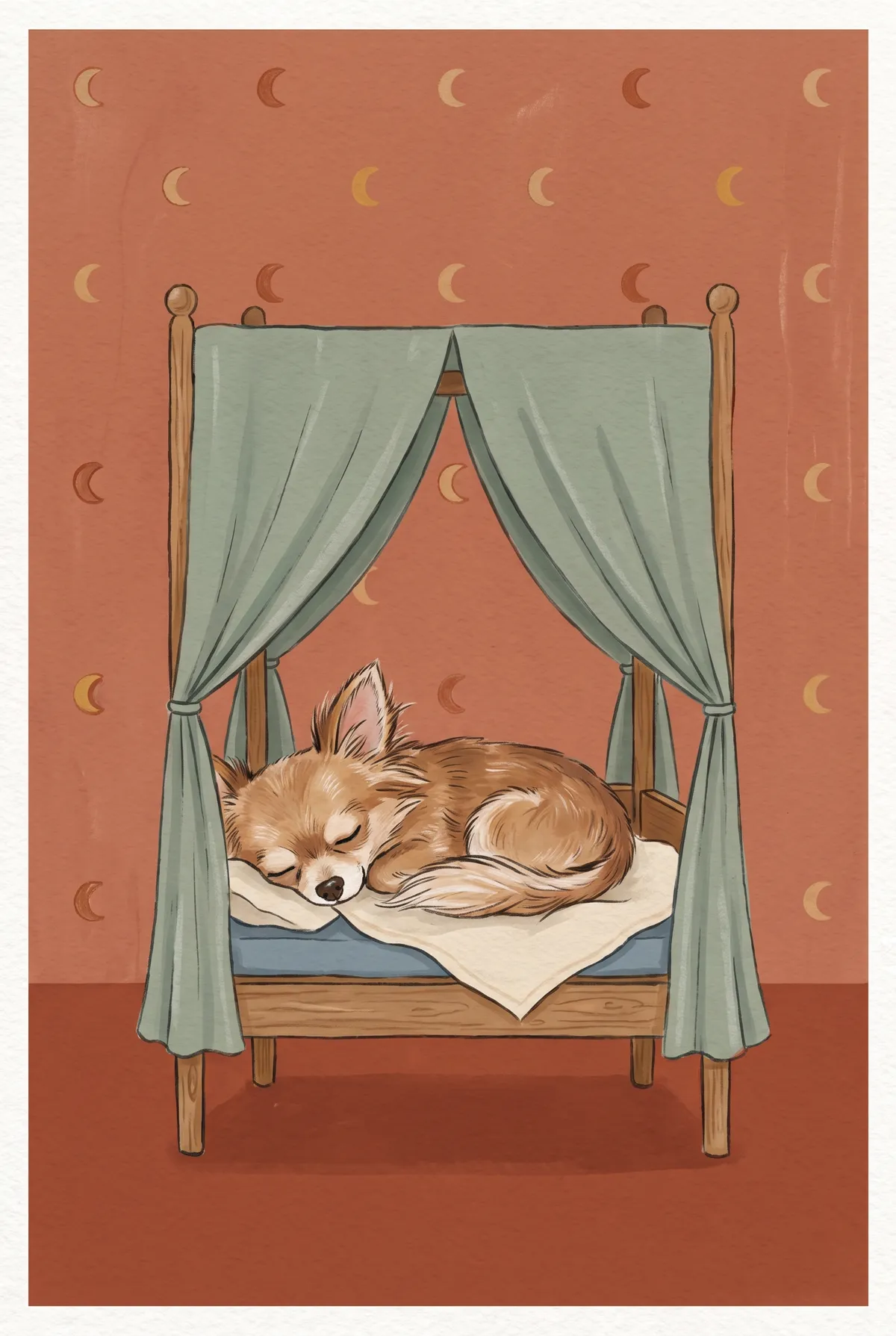Sleeping Chihuahua Print