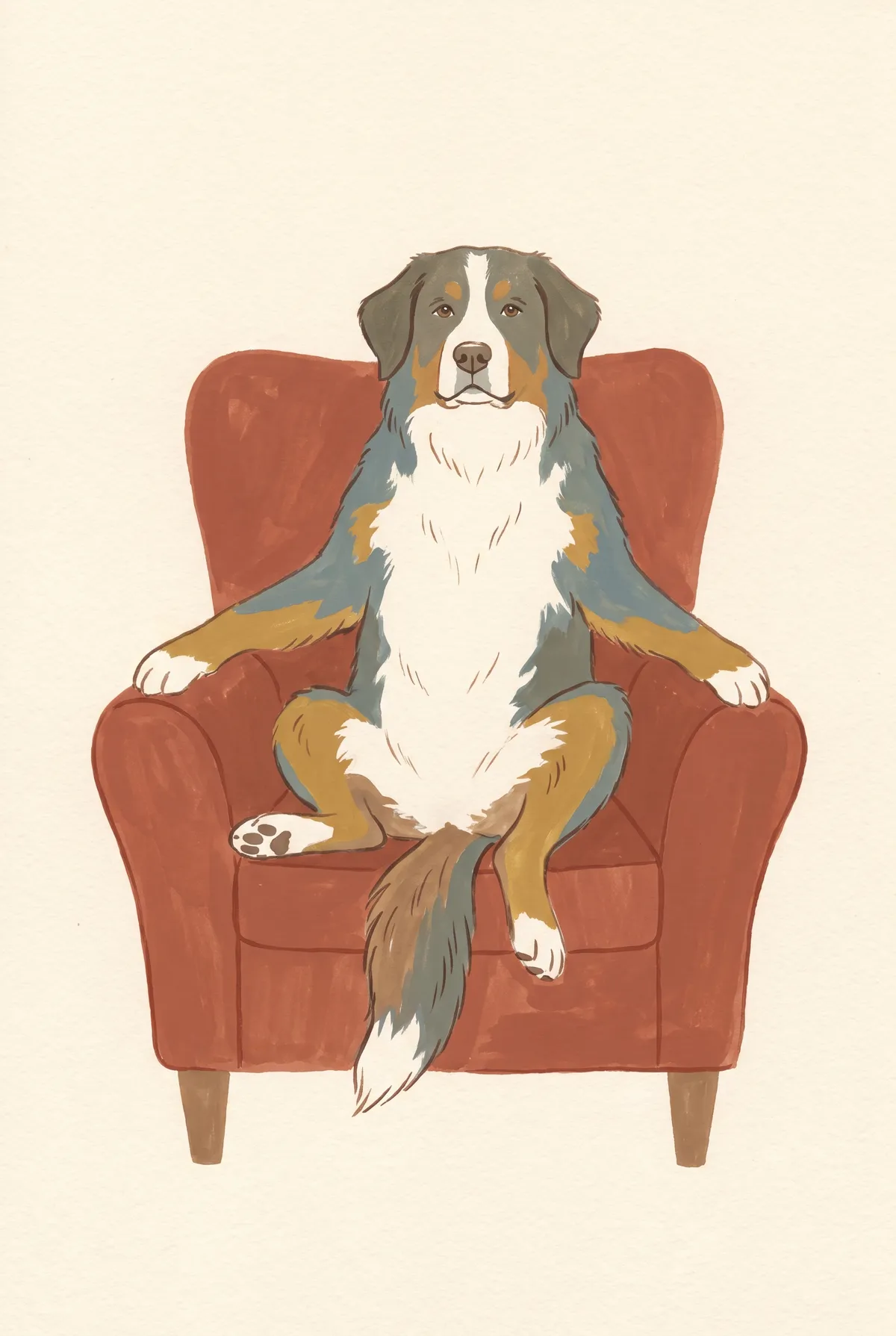 Bernese Mountain Dog Print