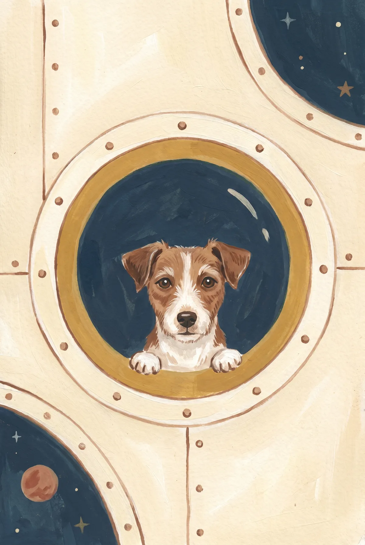 Space Dog Print