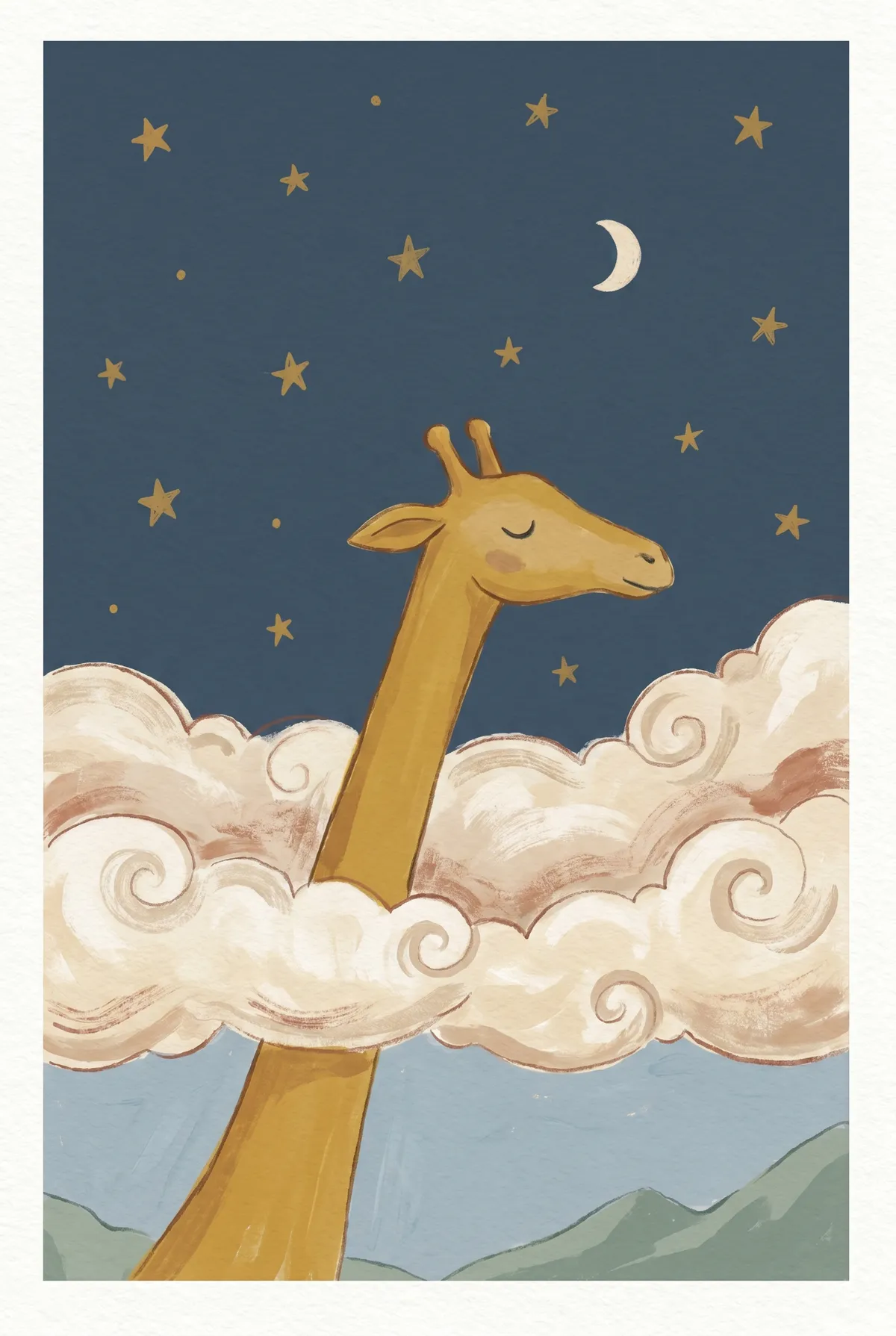 Dreamy Giraffe Print