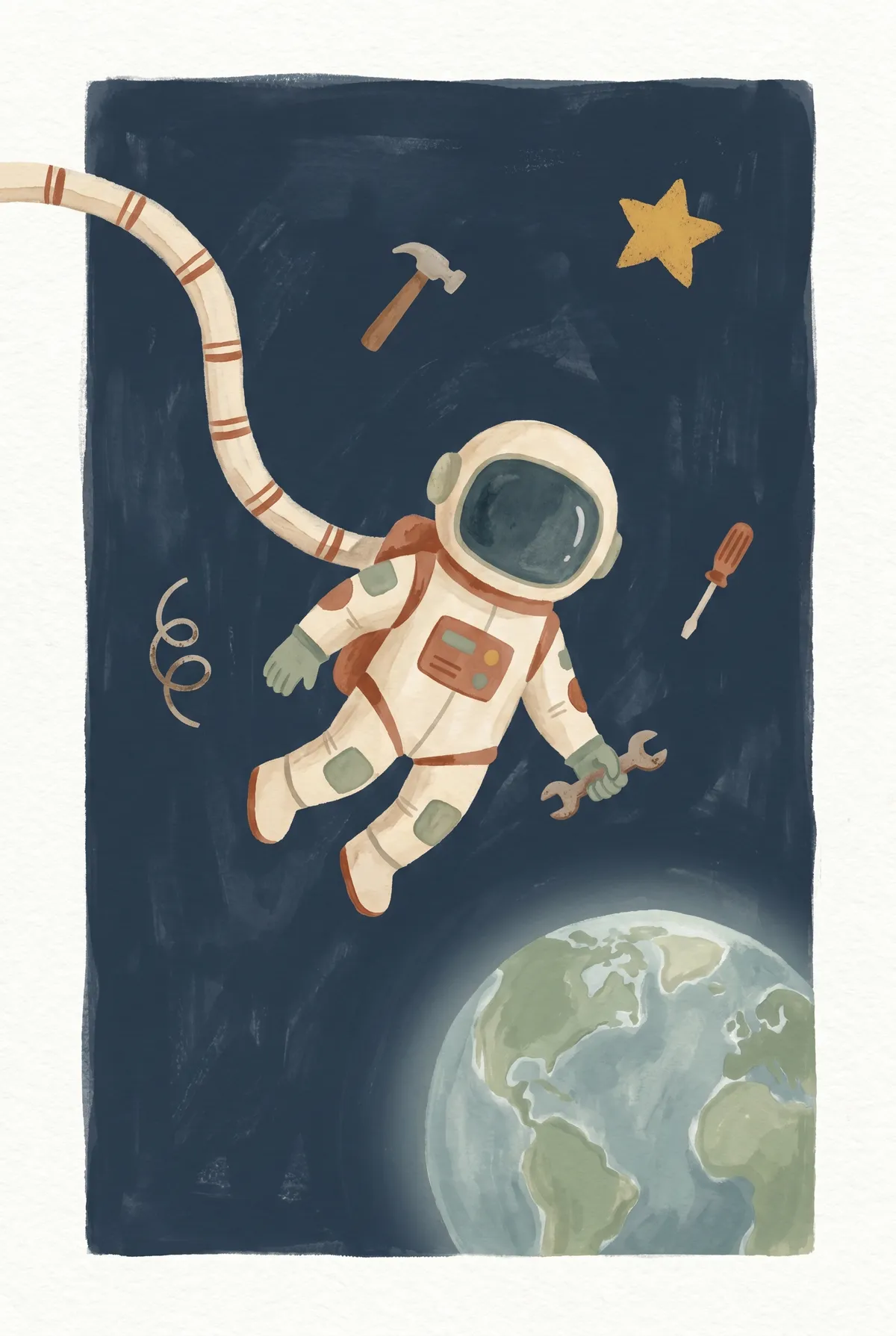 Astronaut Spacewalk Print