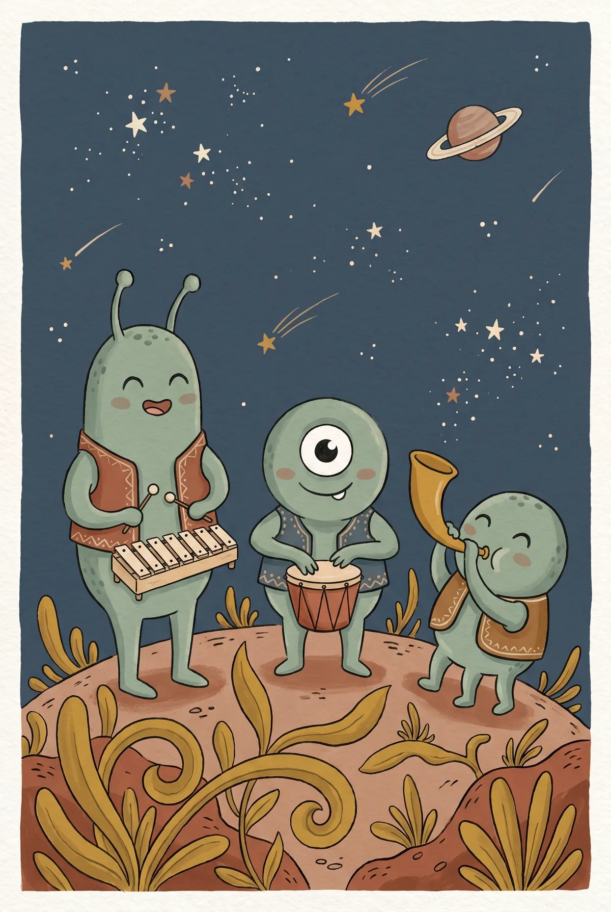 Alien Band Print