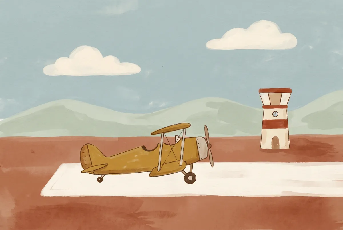Vintage Biplane Print