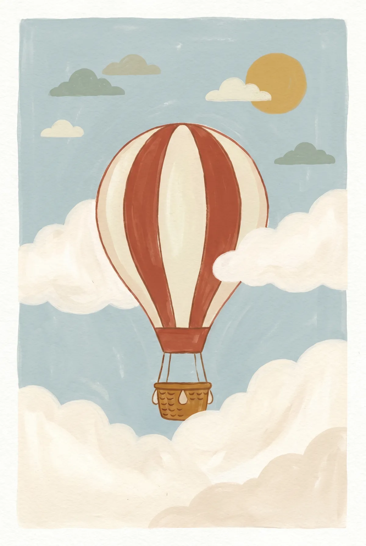 Hot Air Balloon Print