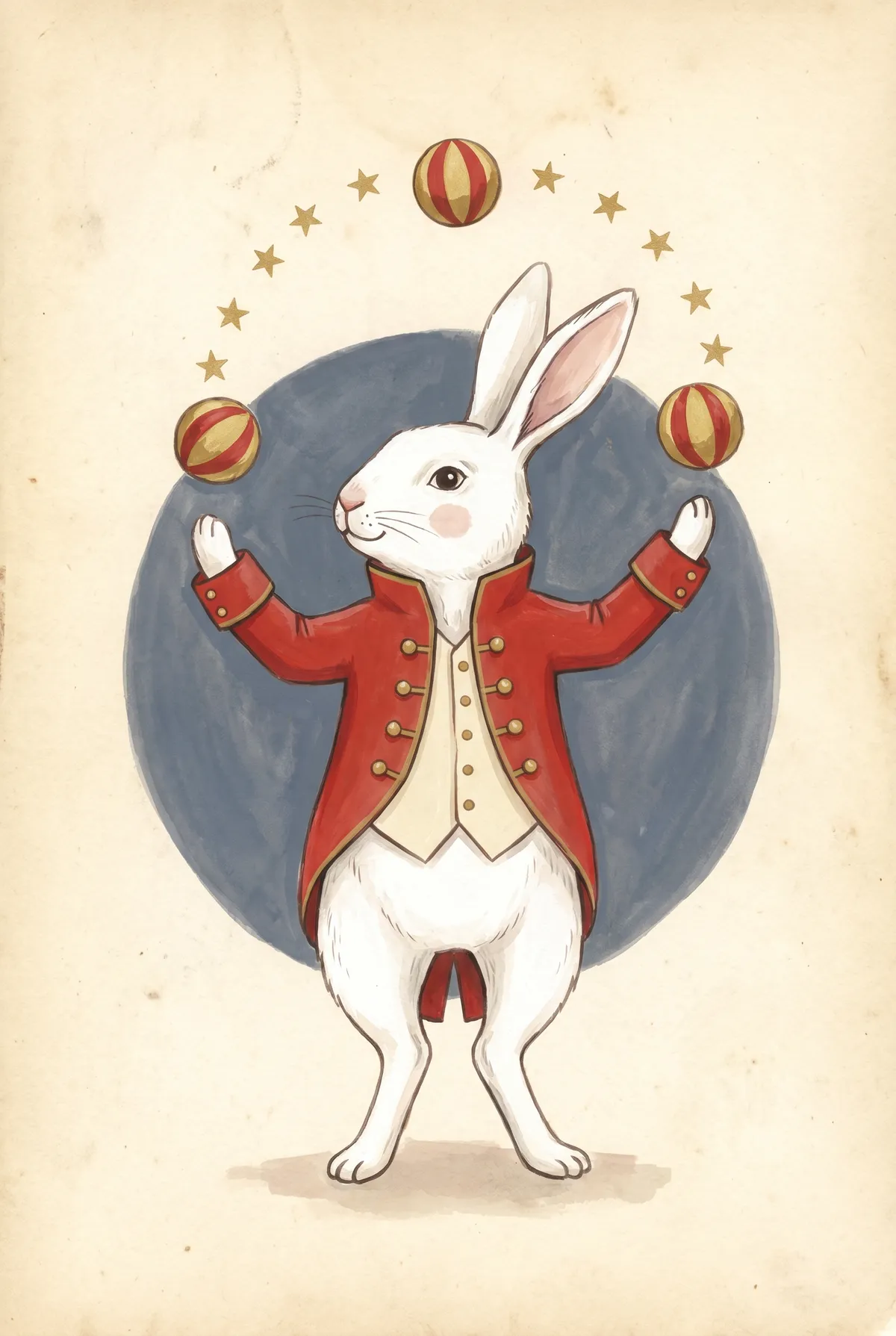 Juggling Rabbit Print